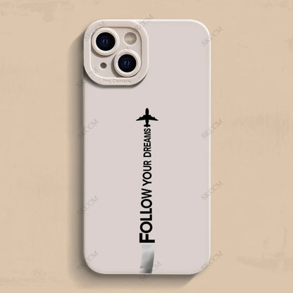 Stylish Airplane Graphic Phone Case For iPhone