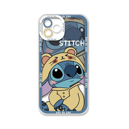 Stitch Angel Lovely Shy Cute Phone Case For iPhone