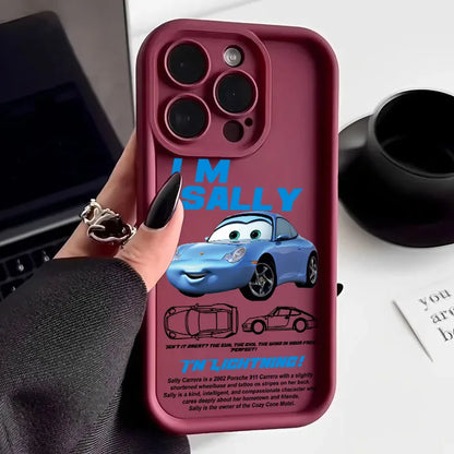 Lightning McQueen Sally Disney Phone Case For iPhone