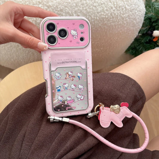 Luxury Cute Horseback Riding Kitty Is Suitable For Apple