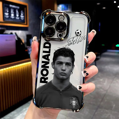 Famous Football Players CR7 Plating Phone Case For iPhone