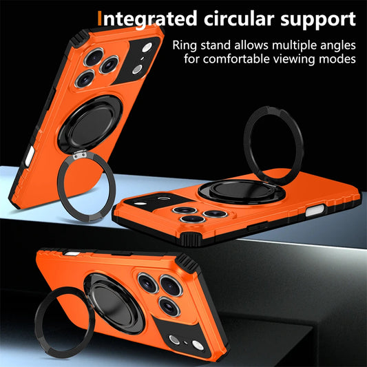 360° Magnetic Bracket Phone Case For iPhone
