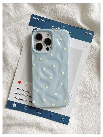 Love Polka Dot Folds Texture Phone Case