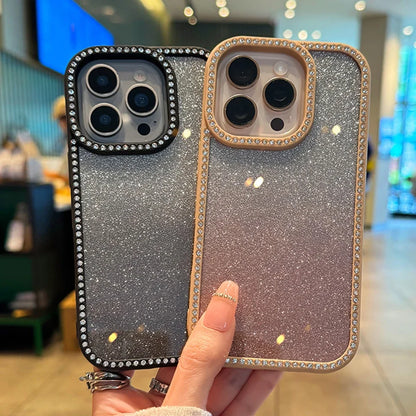 Transparent Diamond Phone Case For iPhone