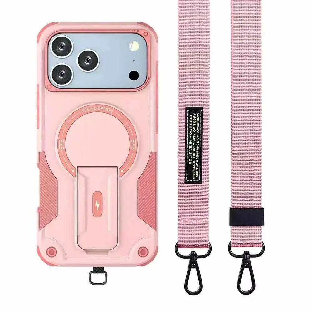 Crossbody Magnetic Holder Case For iPhone