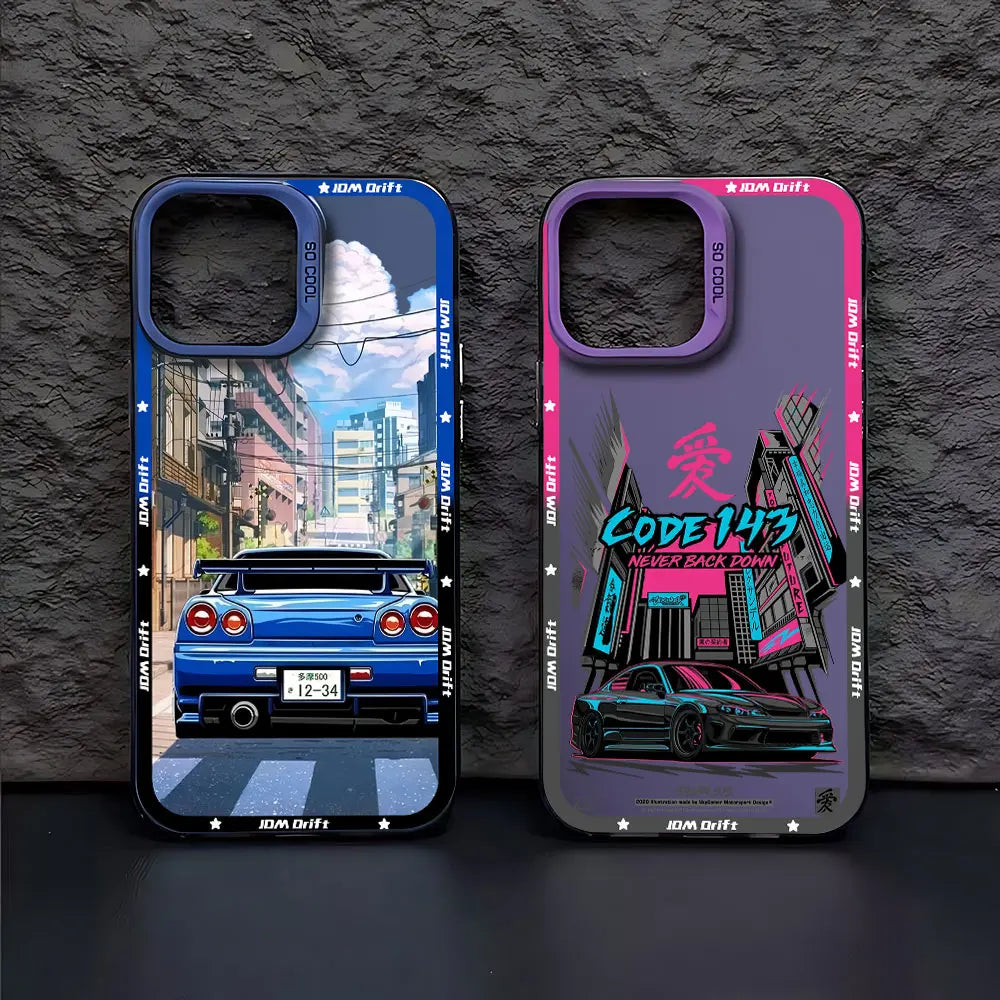 Tokyo Sports Racing JDM Drift Car Phone Case For iPhone