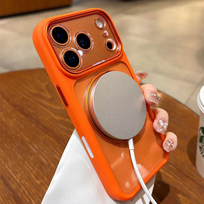 Magsafe Rotating Bracket Transparent Acrylic Case For iPhone