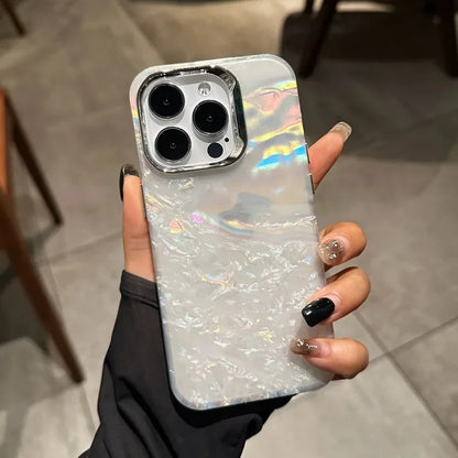 Aurora Glitter Shell Case  For iPhone