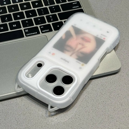 Cute Cartoon Cat Ear 2in 1 Case For iPhone