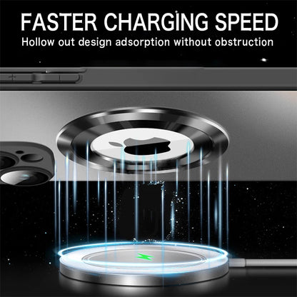 Tempered Glass Matte Magnetic For Magsafe Wireless Charging Case For iPhone