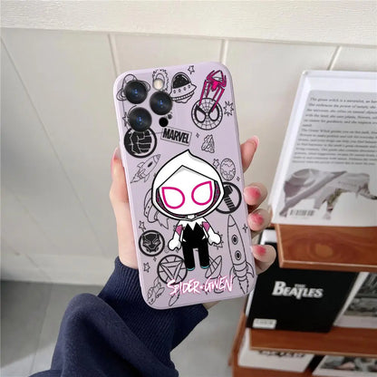 Phone Case For iPhone Siderman Miles Morales Cute Silicone Back Cover