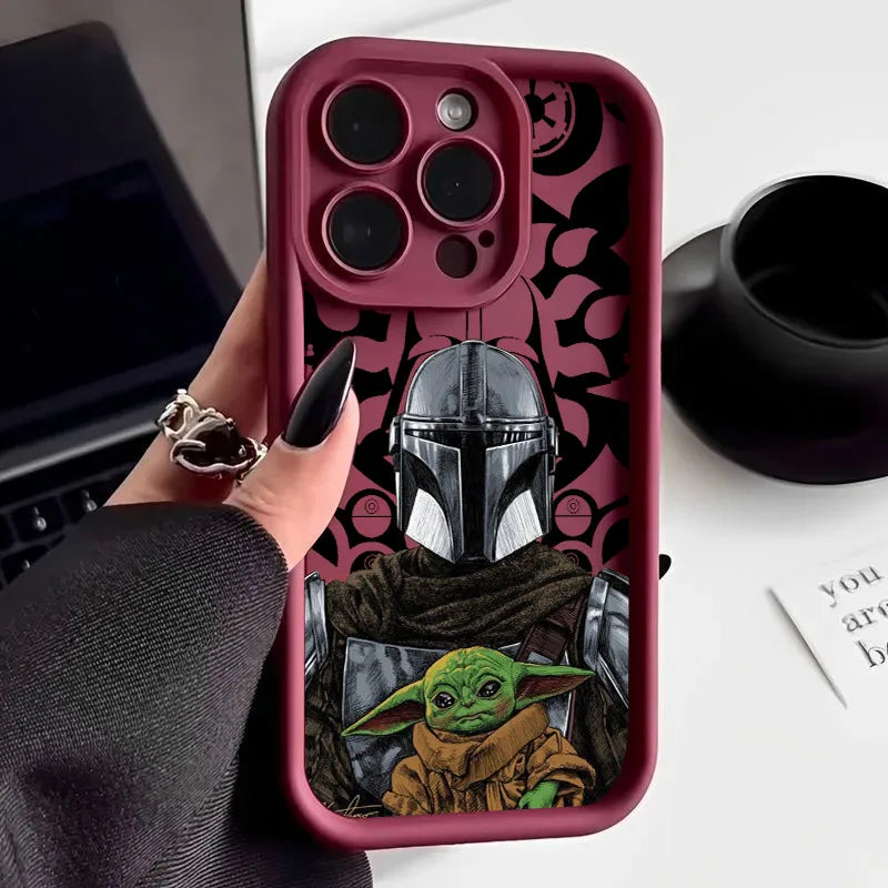 Stars Wars Baby Yodas Phone Case For iPhone