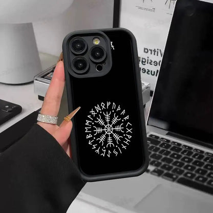 Slavic Viking symbol Kolovrat Silicone Phone Case For iPhone
