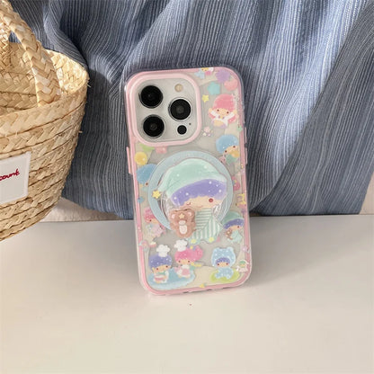 Kawaii Cartoon Magnetic Stand Phone Case