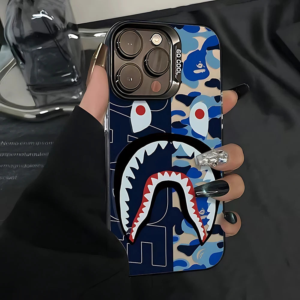 Fashion Now Bathing Ape Bapes Frosted Case  For iPhone