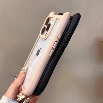 Soft Silicone Cute Cat Ear Phone Cases