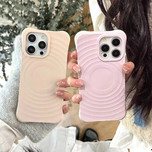 Ripple Soft Silicone For Magsafe Magnetic Phone Case