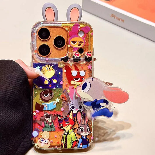Anime Zootopia 2 Judy Nick Mobile Phone Case Three-dimensional Applicable To iPhone
