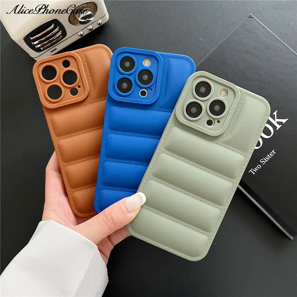 Down Jacket TPU Phone Case For iPhone