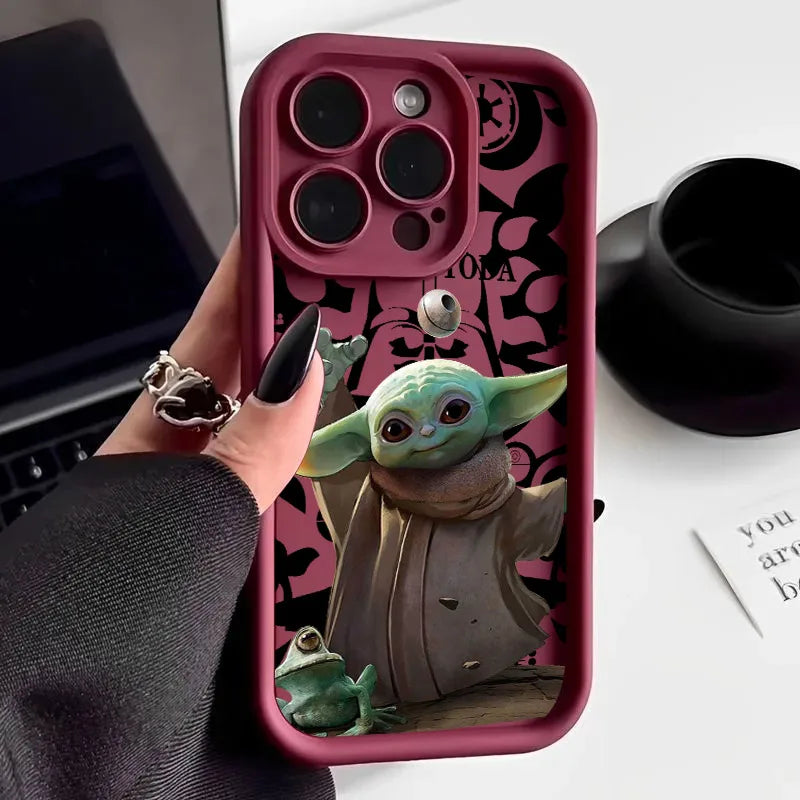 Stars Wars Baby Yodas Phone Case For iPhone