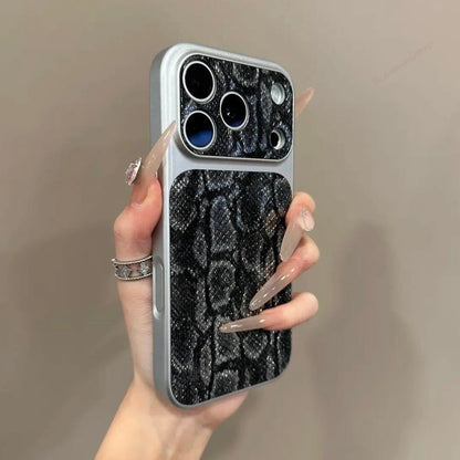 Crocodile Leather Phone Case For iPhone