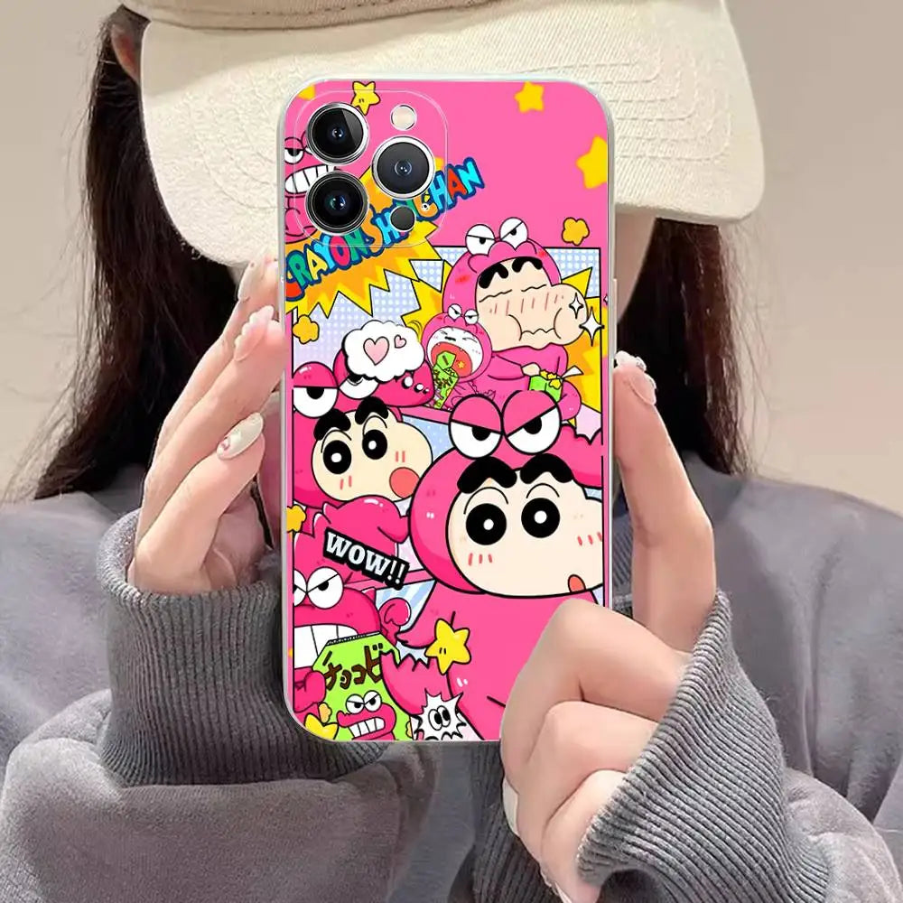 Lovely Crayon ShinChan Phone Case For iPhone