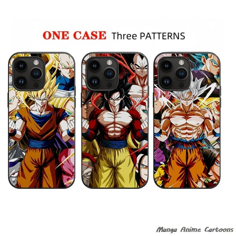 3D Grating Dragon Ball GT Phone Case For iPhone