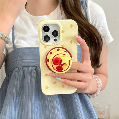 Fashion Wrinkle Texture Plaid Pattern Magnetic Phone Case For iPhone