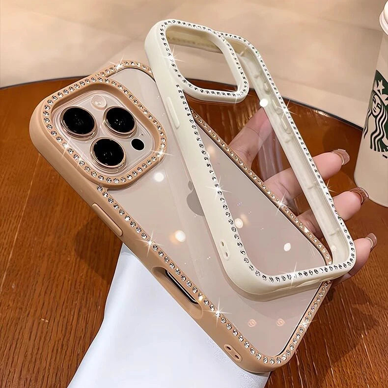 Luxury Glitter Diamond Transparent Case For iPhone