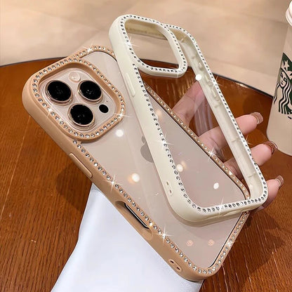 Luxury Glitter Diamond Transparent Case For iPhone