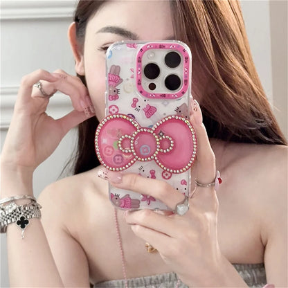 Cute Flower Hellokitty Phone Case For iPhone