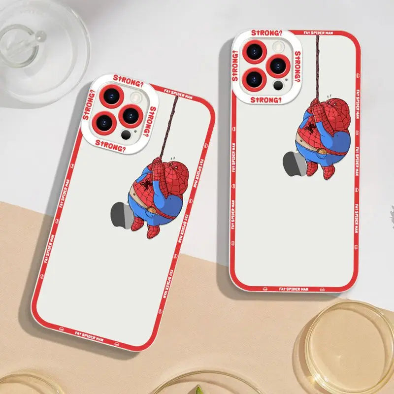 Marvel Chubby Spider Man Cute Phone Case For iPhone