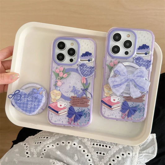 Flower Bow Magnetic Phone Case