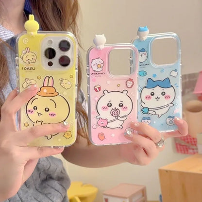 Anime Chiikawa Hachiware Usagi 3D Doll For iPhone