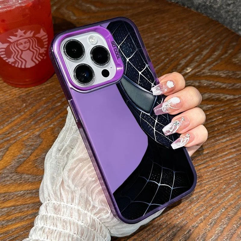 Marvel Spider Man Half Face Cool Phone Case For iPhone