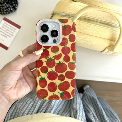 Cute Tomato Glitter Phone Case