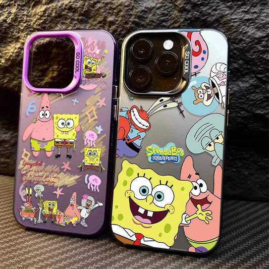 SpongeBob Patrick Star Hard Phone Case For iPhone
