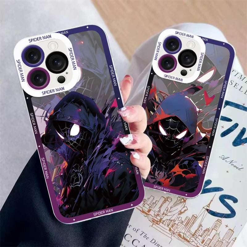 Marvel Black Spider Man Super Cool Phone Case For iPhone