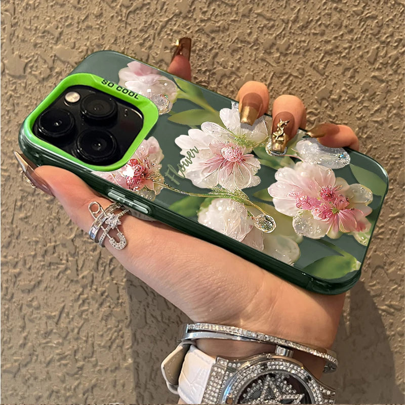White Lotus Phone Case For iPhone