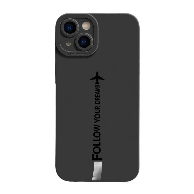 Stylish Airplane Graphic Phone Case For iPhone