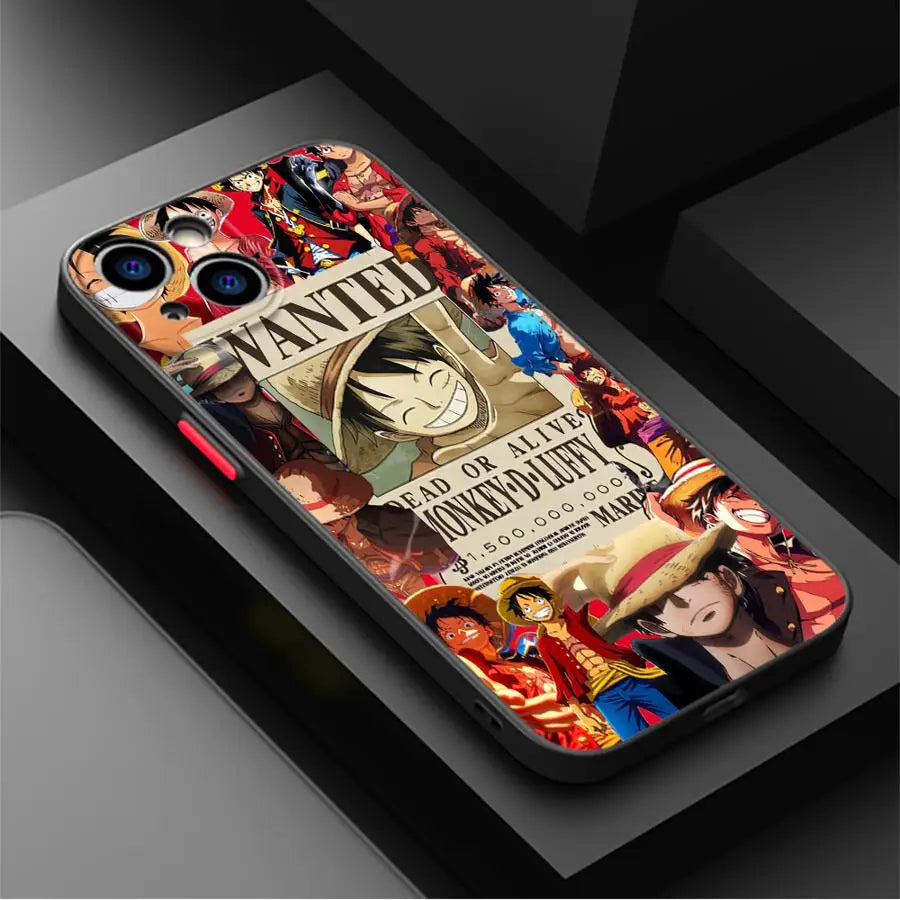 Soft shell Anime One Pieces Phone Case For iPhone