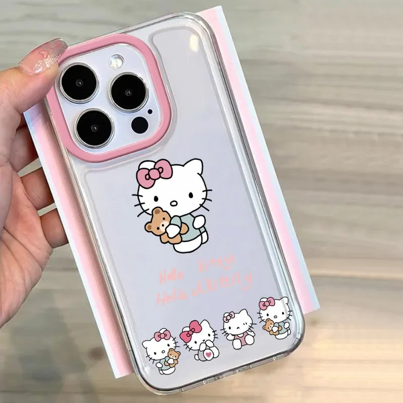 Hello Kitty Bow Bear Cute Phone Case For iPhone