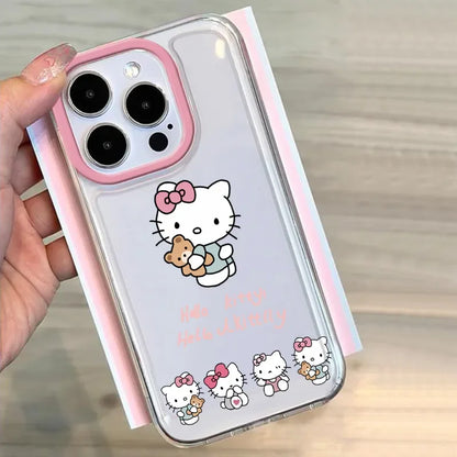 Hello Kitty Bow Bear Cute Phone Case For iPhone