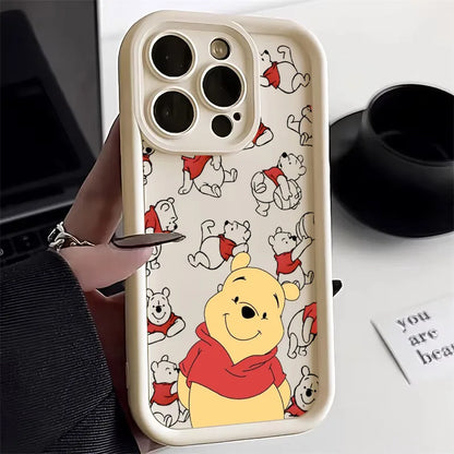 Cartoon Winnies The Pooh Bear Phone Case For iPhone