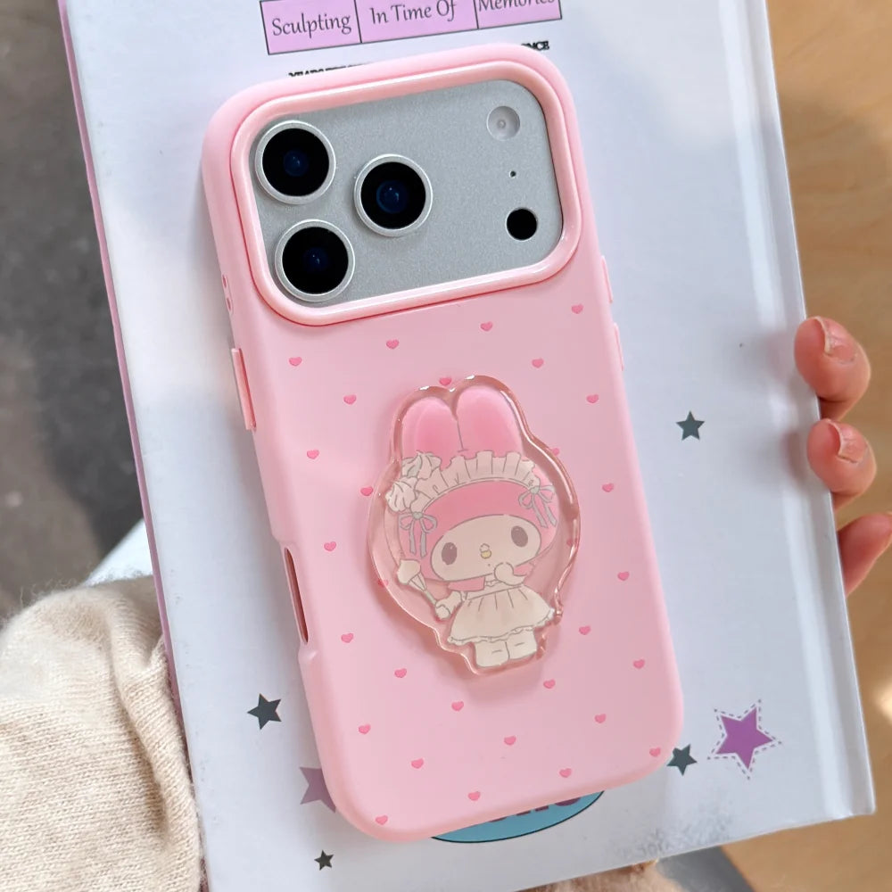 Cute IMD Melody Lamb Cloud Phone Case For iPhone