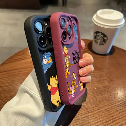 Winnie Piglet Tigger Cartoon Phone Case For iPhone