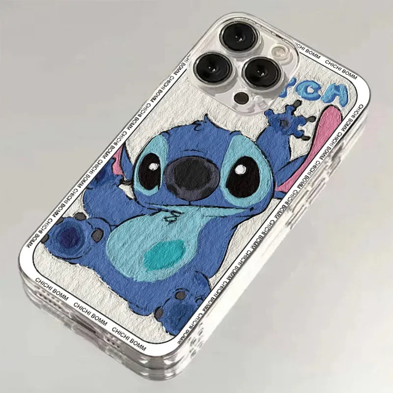 Stitch Kawaii Cute White Naughty Kawaii Phone Case For iPhone