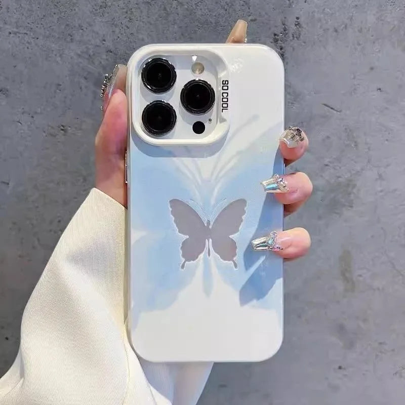 Colorful Hollow Butterfly Phone Case