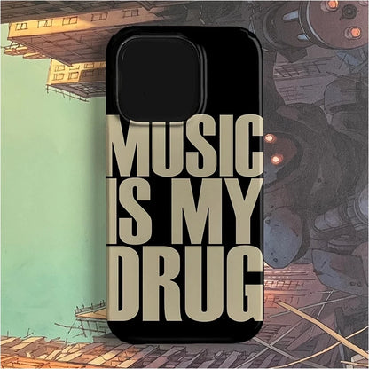 Love Music English Trendy Y2K Art Personalized Creative Phone Case