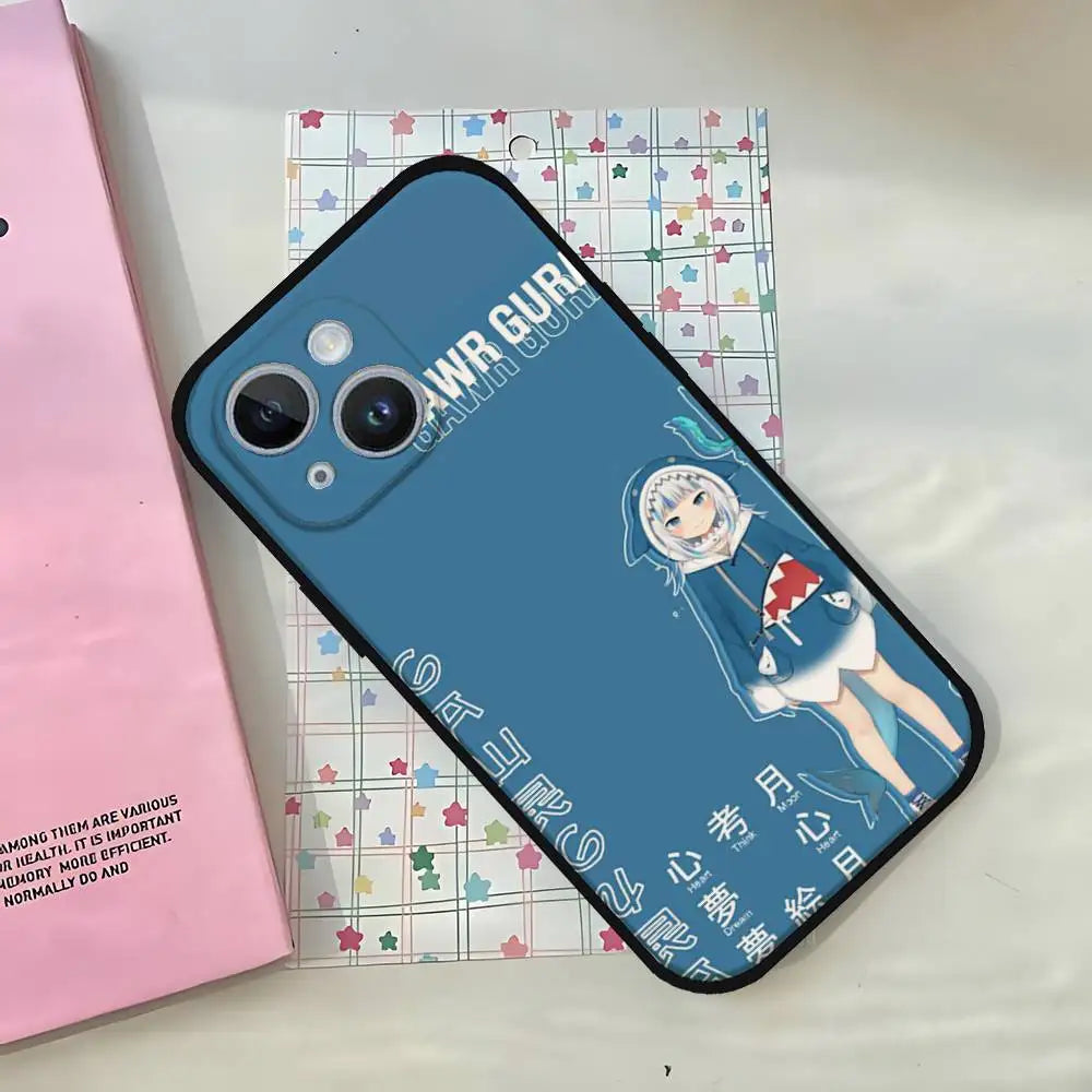 Anime Hololive Gawr Gura Phone Case For iPhone